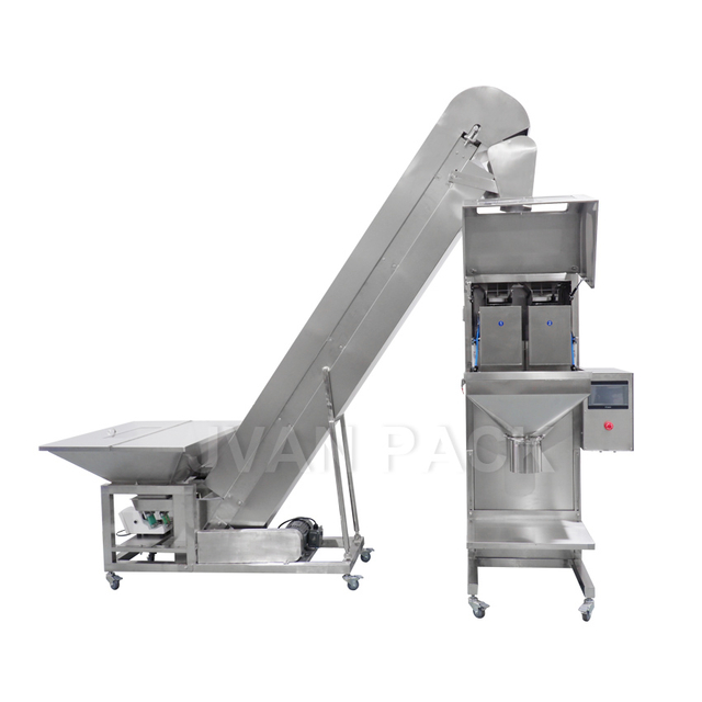 GMB-02B Double Scale Granule Weighing Filling Machine with Feeder